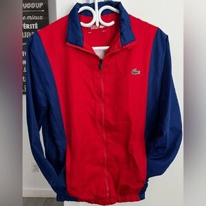 Lacoste Sport Paris France Red and Navy Jacket